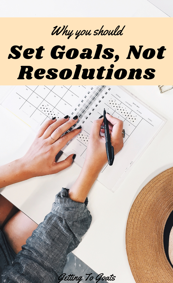 Why You Should Set Goals. Not Resolutions - Getting To Goats